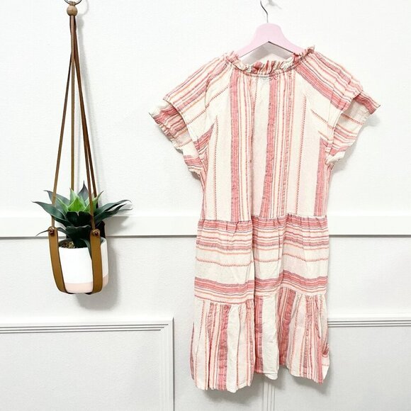 Sofia Made in Italy Hansel Cotton Embroidered Bristol Orange Dress One Size Fits - Picture 4 of 6